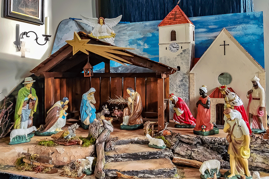 Pfarre Katzelsdorf - Weihnachtskrippe in der Dorfkirche - Foto: JoSt © 2022